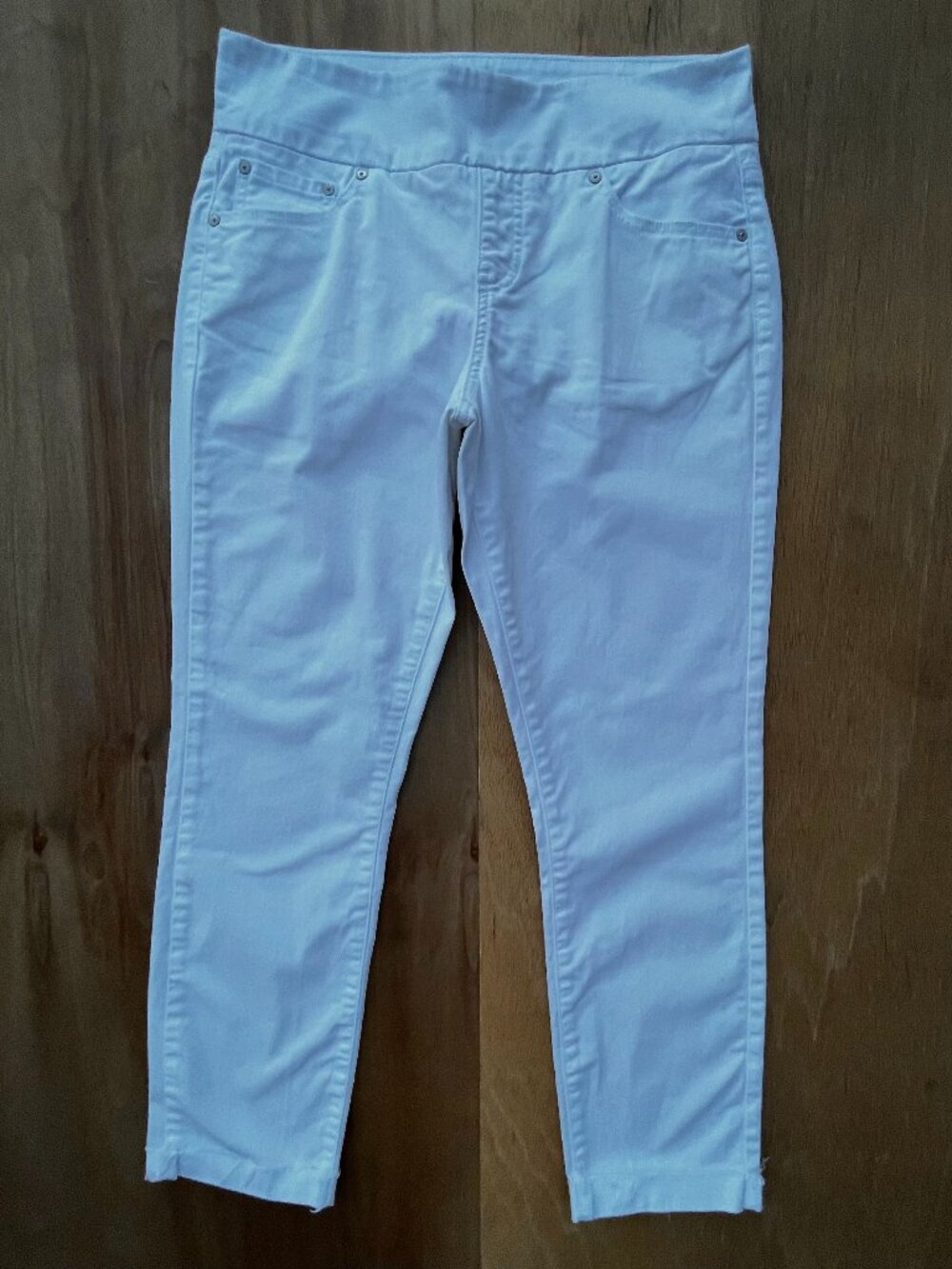 JAG JEANS AMELIA SLIM ANKLE WHITE JEANS Women’s sz 10 High Rise Pull On NEW